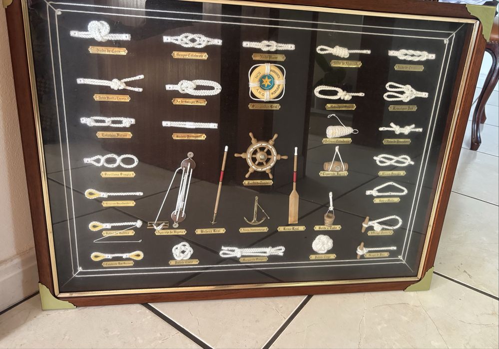 Quadro com nós náuticos