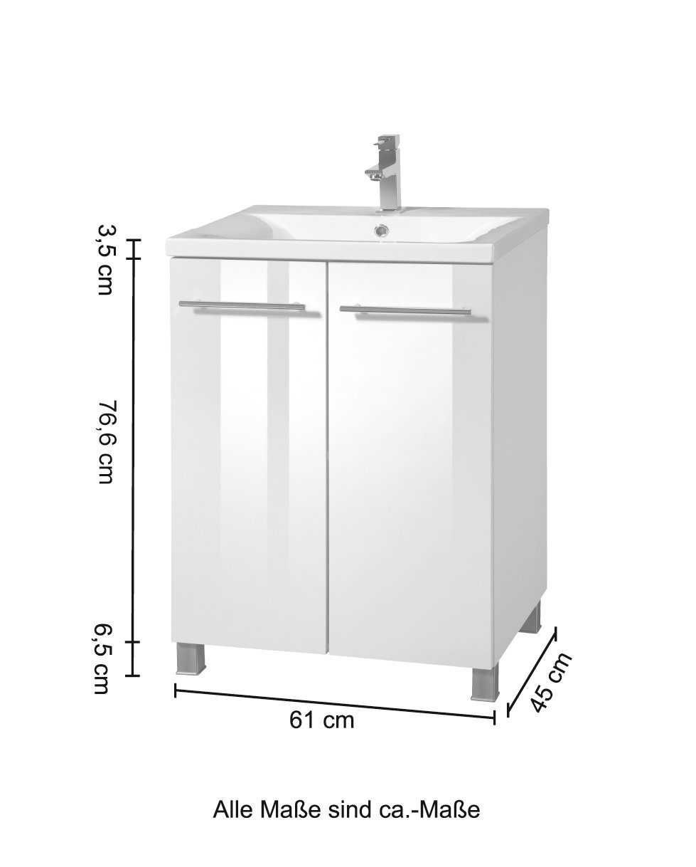 Szafka pod umywalkę szafka łazienkowa MEBLE ŁAZIENKOWE nowe 60x45