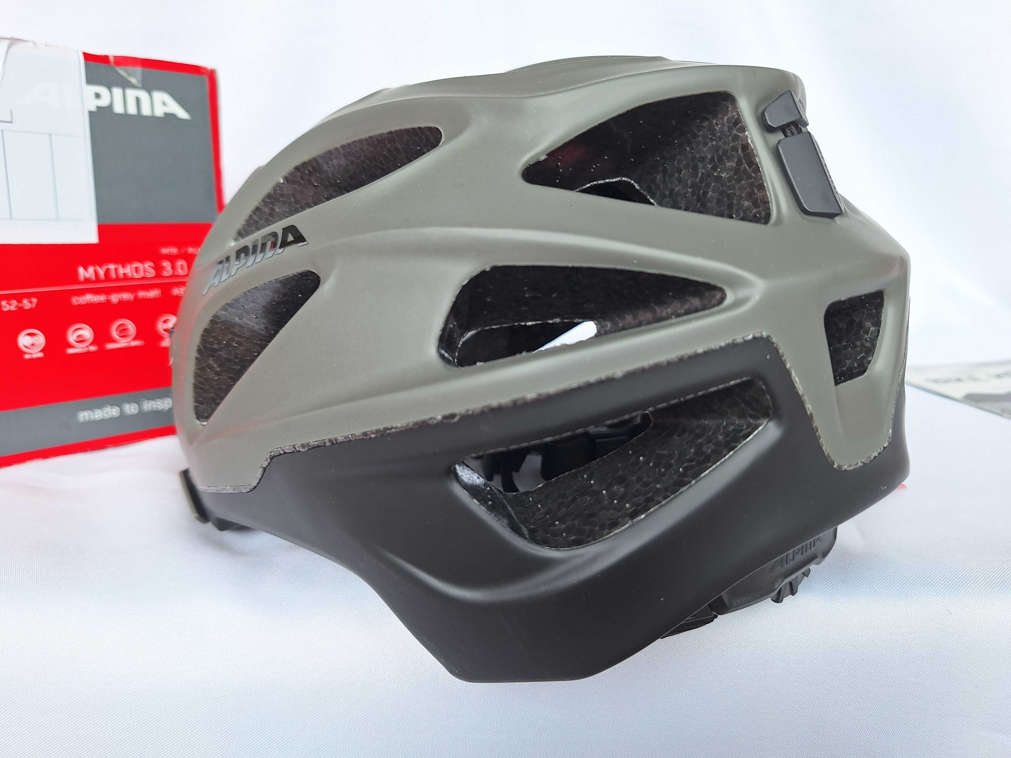 Kask rowerowy Alpina Mythos 3.0 L.E. Coffee Grey Matt M 52-57cm