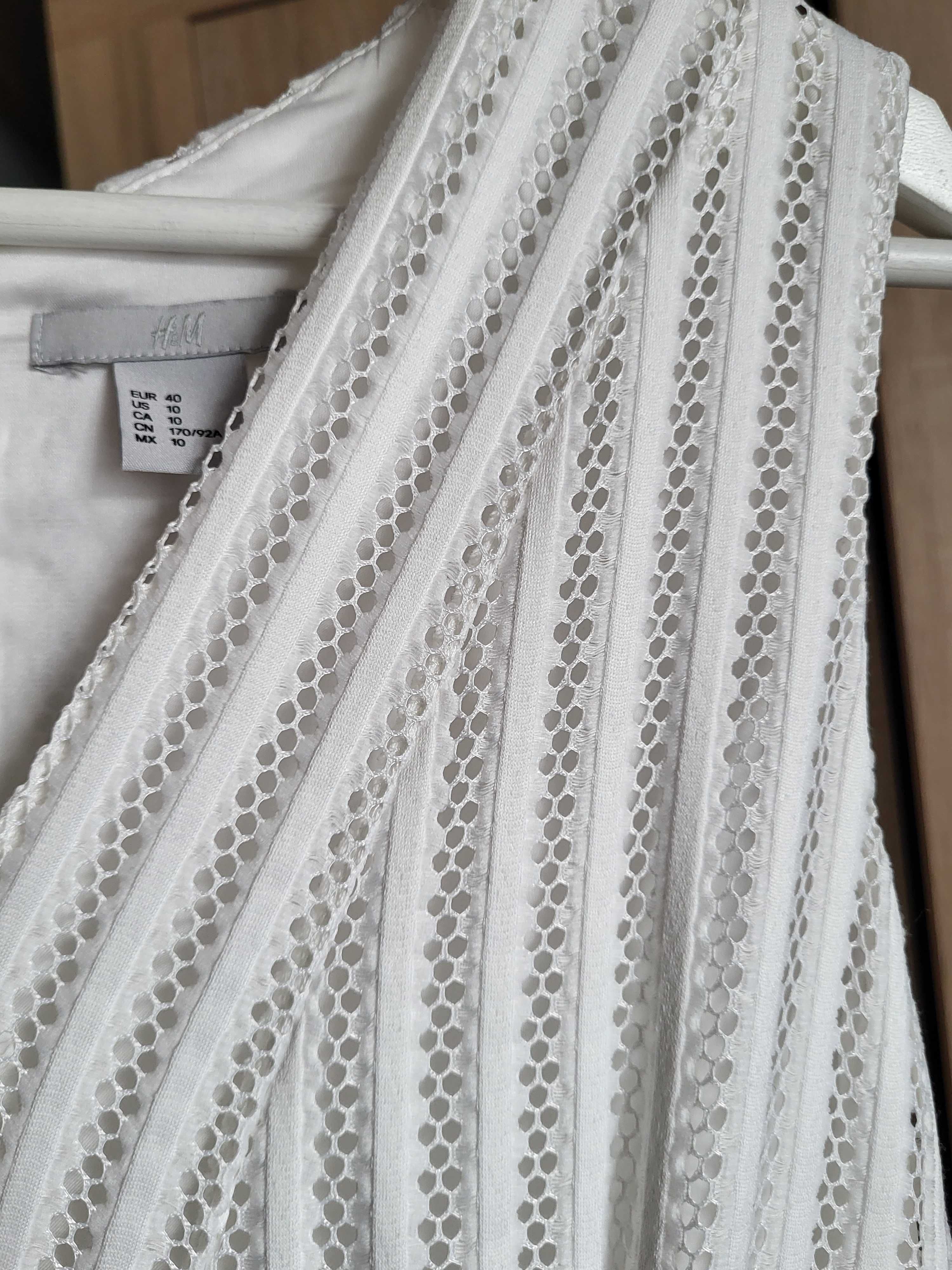 Sukienka damska Biała koronka H&M 40 M / L poprawiny wieczór panieński