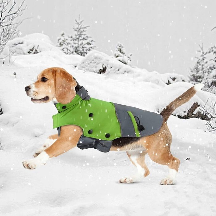 Kurtka ubranko dla psa zimowe ocieplane 2w1 XL dł.48cm klatka 56-59cm