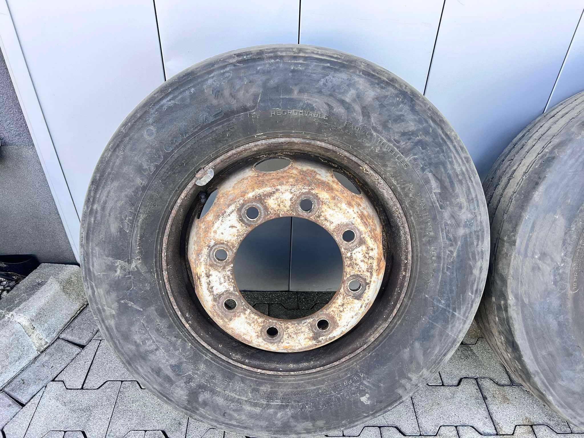 2x Koło Felga Opona 19,5 cala DAF 8 śrub 285/70/19,5