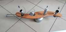 Lampa sufitowa z elementem drewna