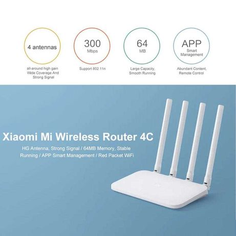 Роутер Xiaomi Mi WiFi Router 4C Global Padavan Asus