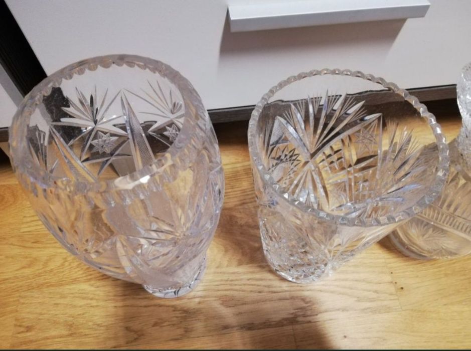 Wazon kryształ z czasów PRL