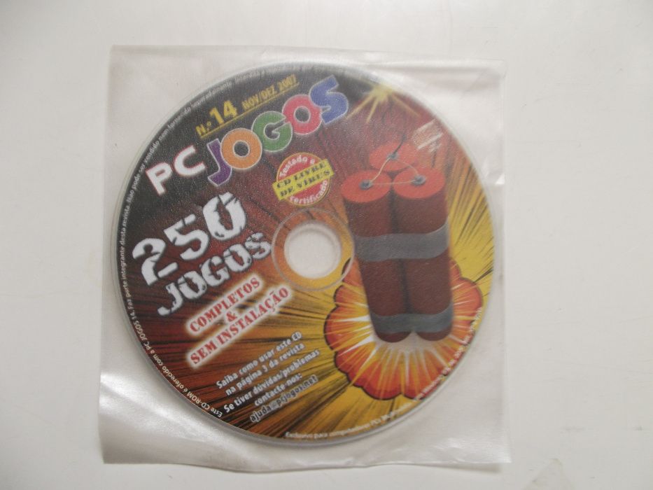 CD com 250 jogos para computador PC Jogos