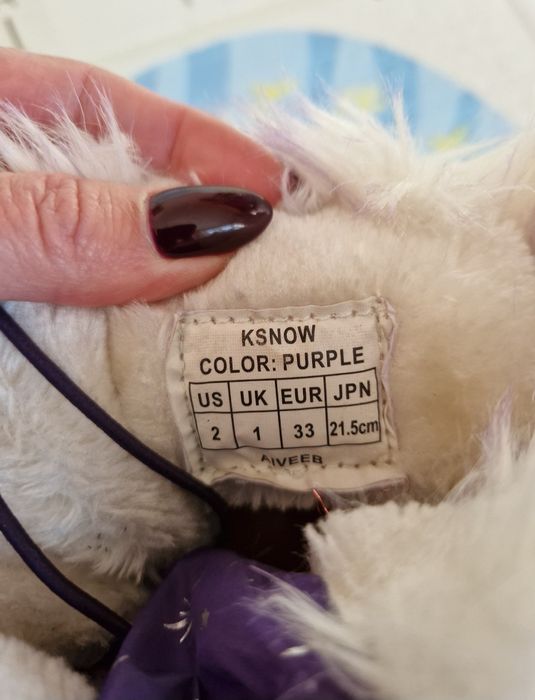 Зимові чоботи на дівчину розмір 33 чобітки черевикі