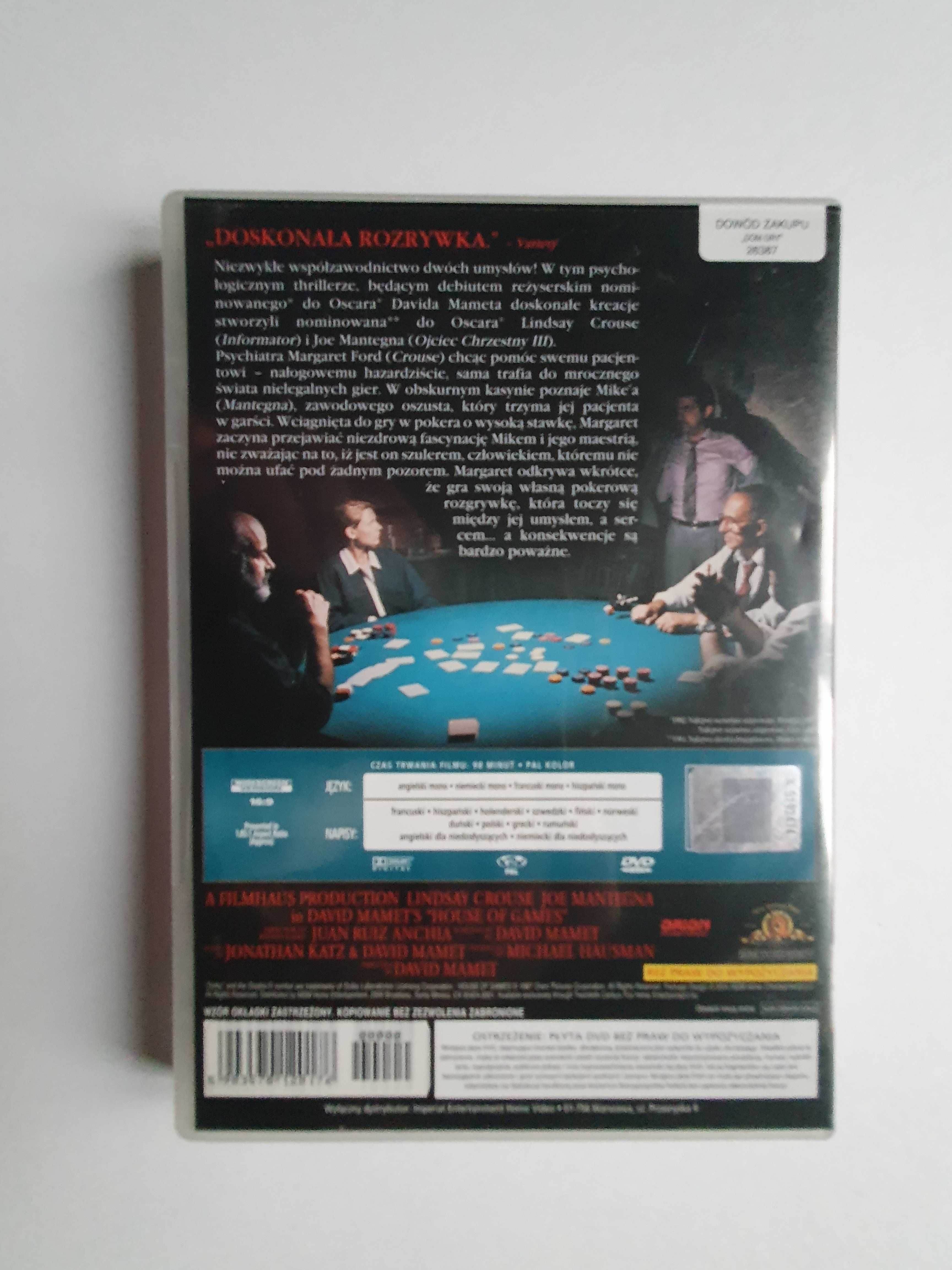 Film "Dom Gry" - DVD - "House of Games"