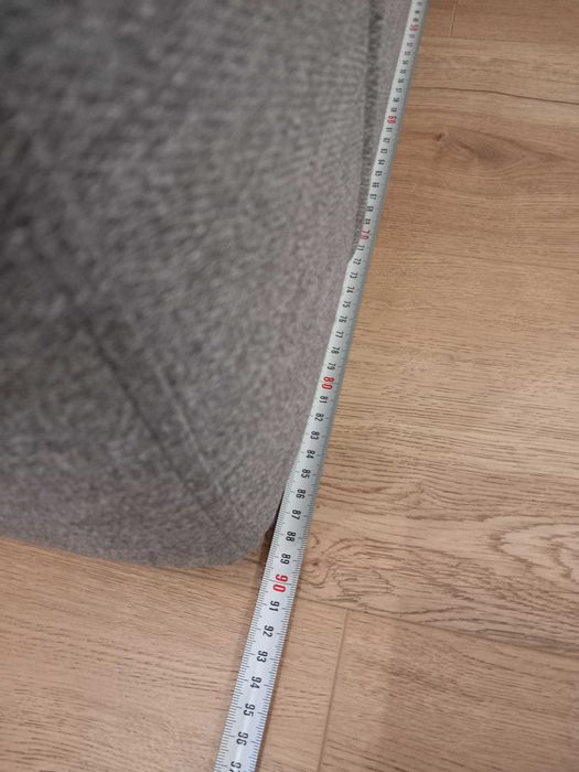 Nowa kanapa rozkładana szara z pojemnikiem na pościel Polecam