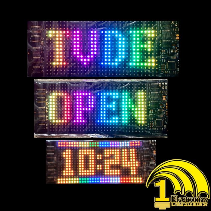 Sinal de LED TVDE TÁXI ABERTO FECHADO Relógio OPEN com animação, USB