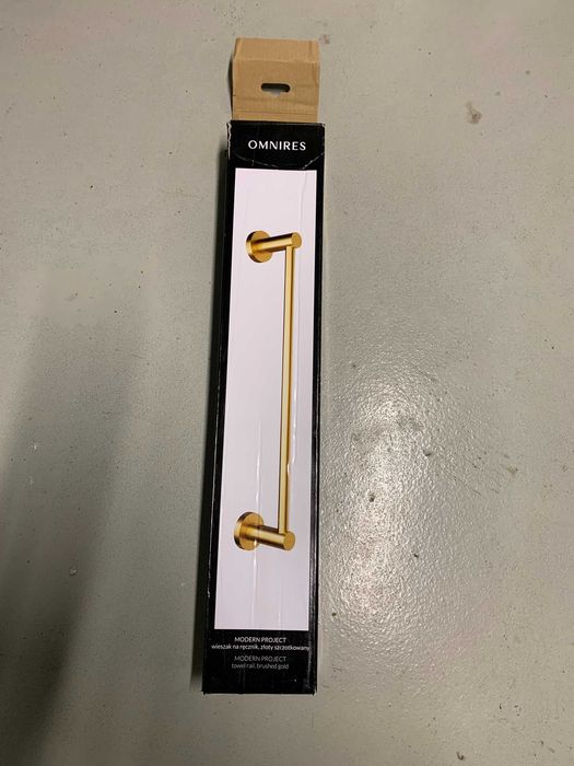 Wieszak łazienkowy na ręcznik OMNIRES (złoty szczotkowany)