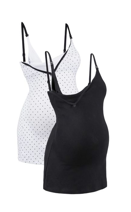 2 topy ciążowe i do karmienia piersią