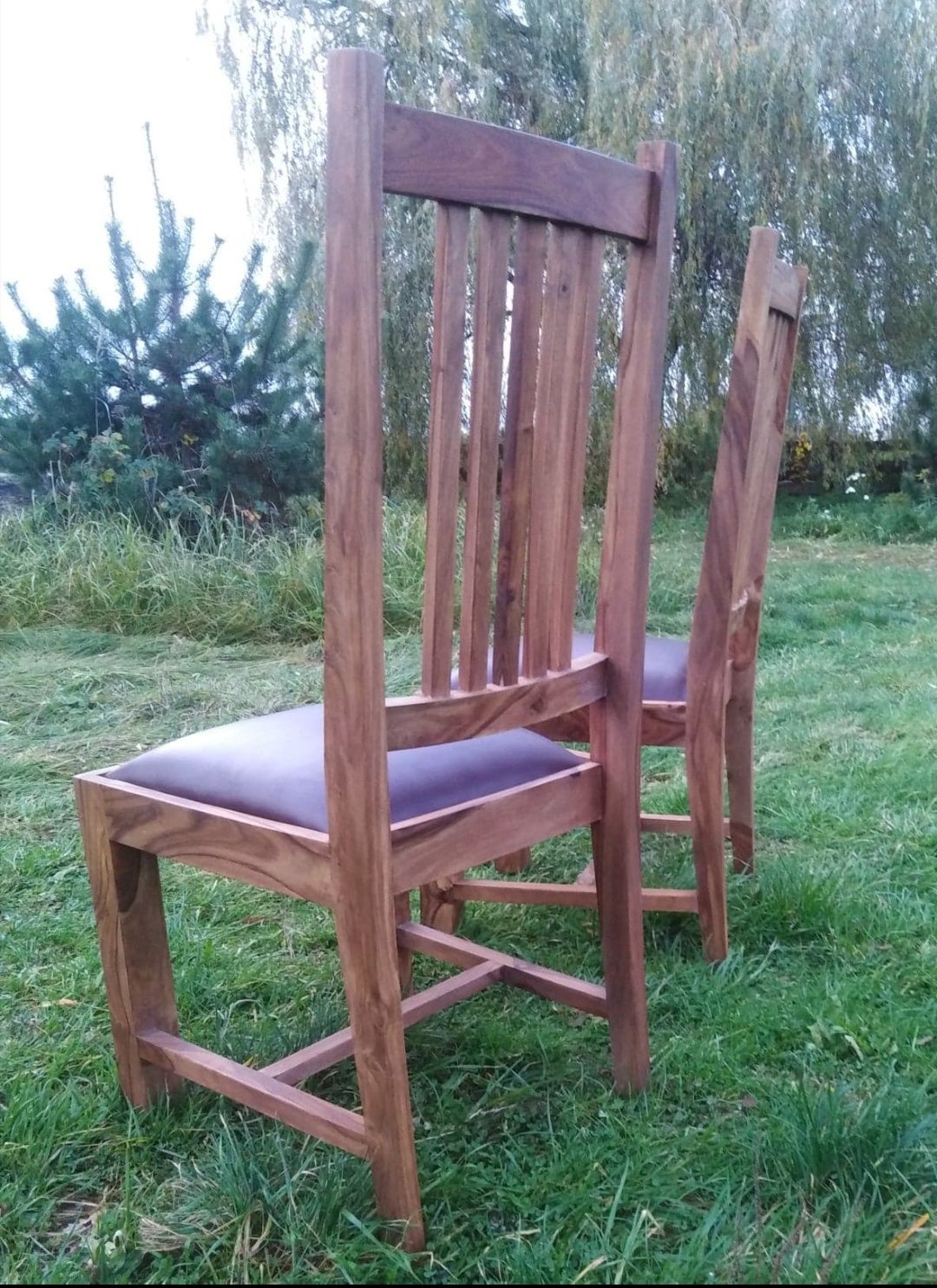 Krzesła lite drewno egzotyczne/ palisander
