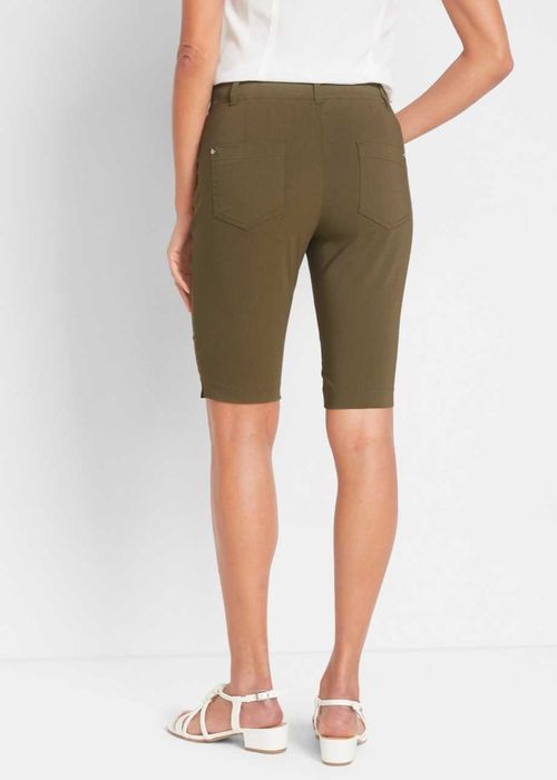 B.P.C krótkie spodenki elastyczne khaki r.38