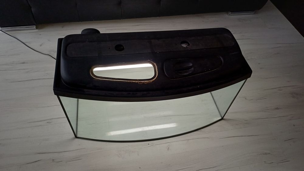 Akwarium panoramiczne z pokrywa 80cm 100L