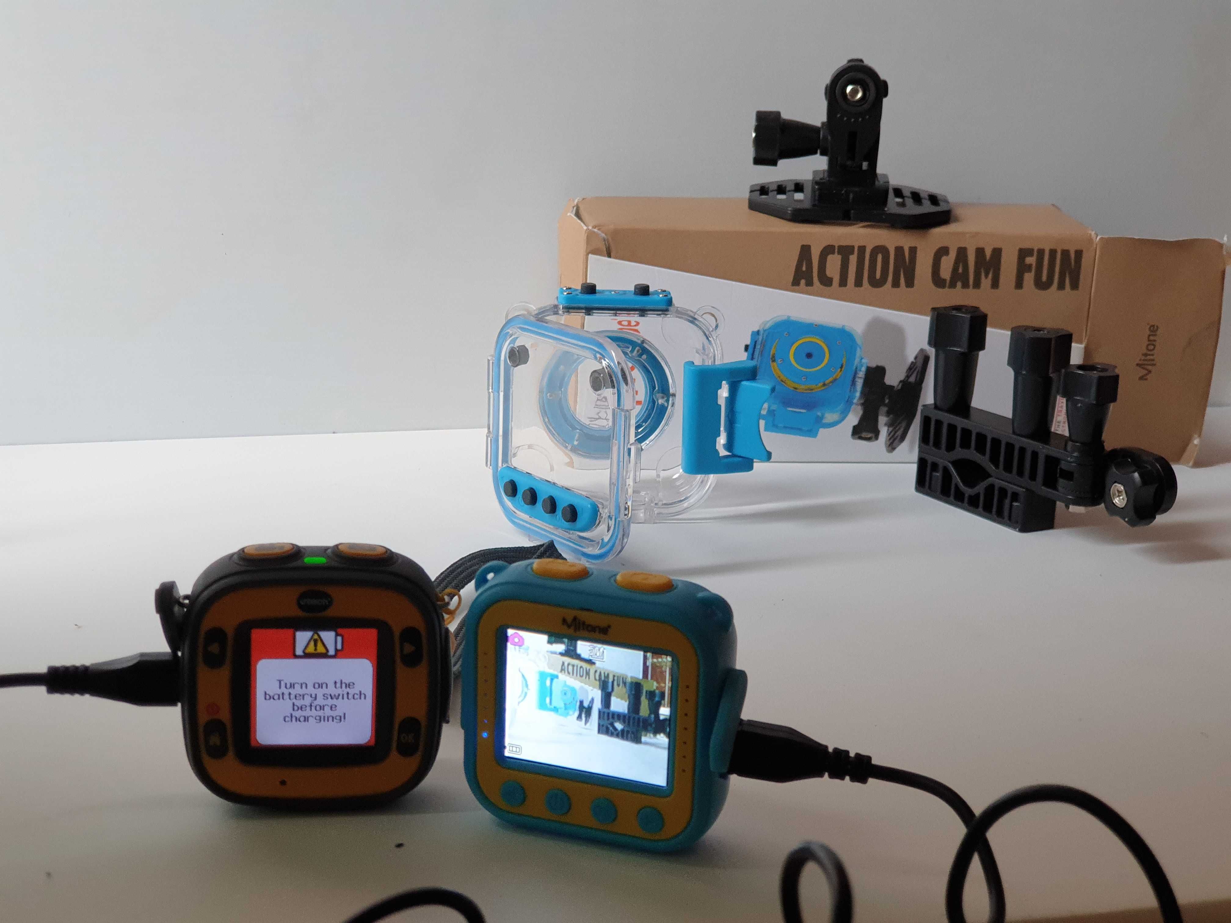 екшен камера 2шт + комплект mitone vtech