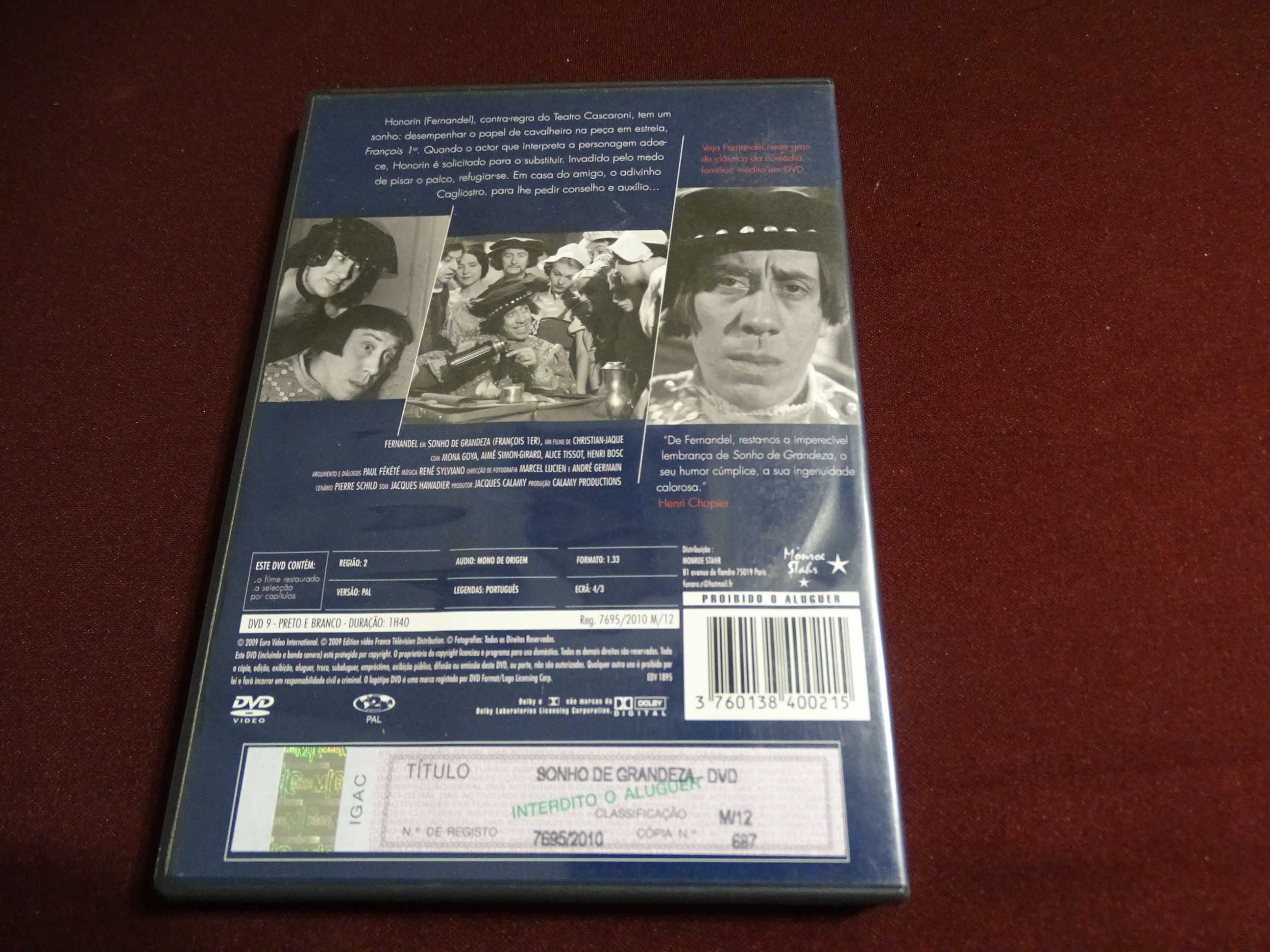 DVD-Sonho de grandeza/Fernandel-Christian Jaque