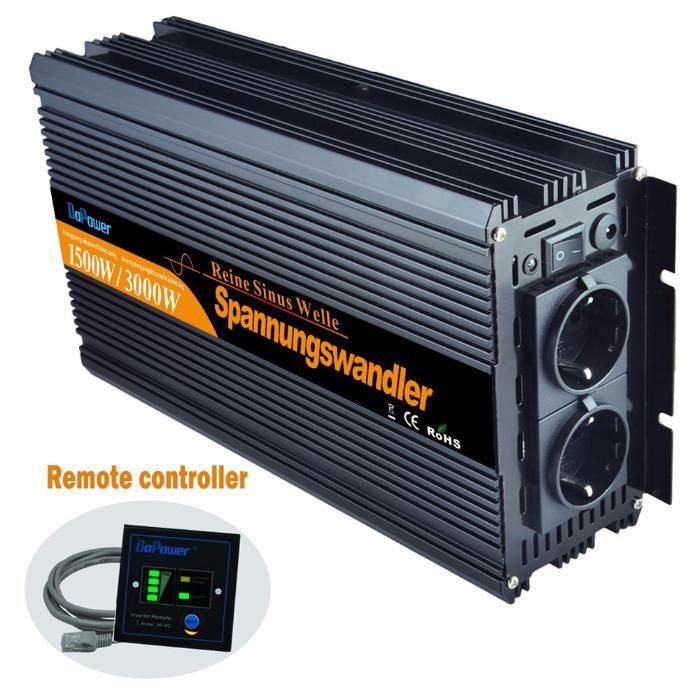 Inversor ONDA PURA 1000W a 3500W 12VDC ou 24VDC - 220VAC