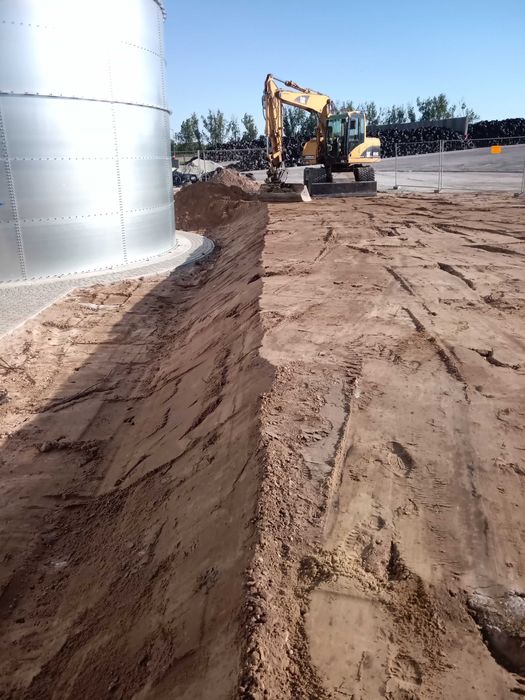 wyburzenia, niwelacje terenów, podbudowy