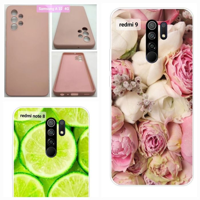 Чехлы силиконовые на Самсунг А 32 4 G ,  на редми 9 ,редми ноуте 8
