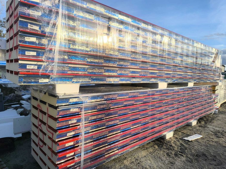 Płyty warstwowe dachowe PIR 100 mm II gatunek Promocja!!!