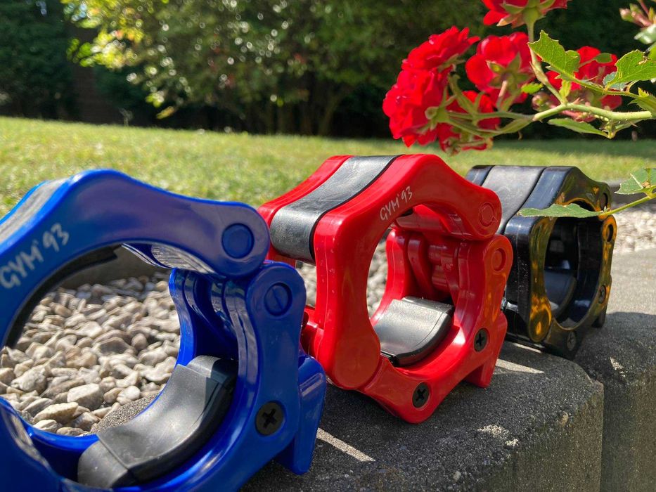 ZACISKI GYM'93 KOLORY Sztanga Olimpijska 51 mm PCV Nowe Gryf