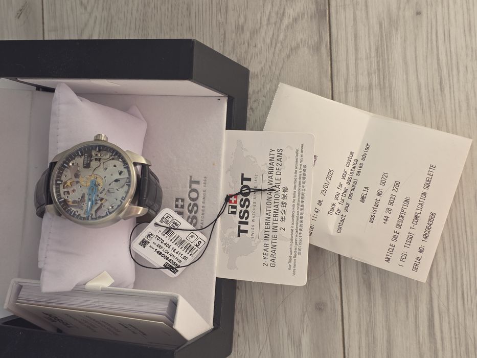 Zegarek męski Tissot T-Complication Squelette