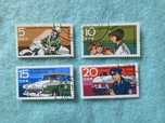 DDR 1970 Komplet znaczków „25 Jahre Deutsche Volkspolizei” 4 szt.