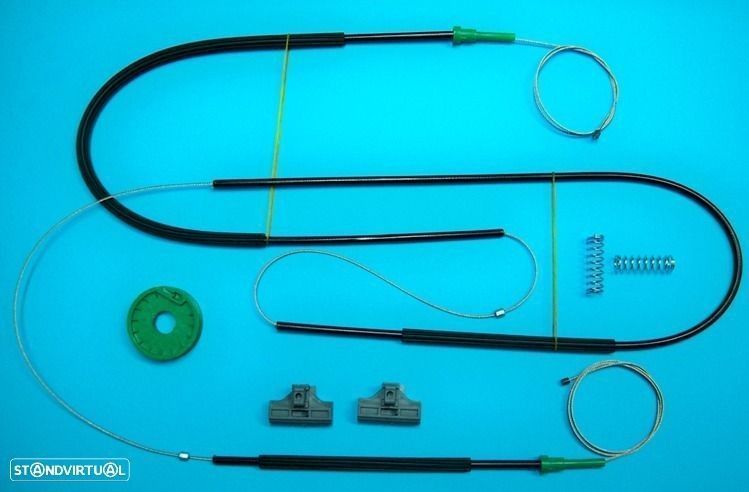 Kit reparação elevador dos vidros seat ibiza 99-2002 3 portas