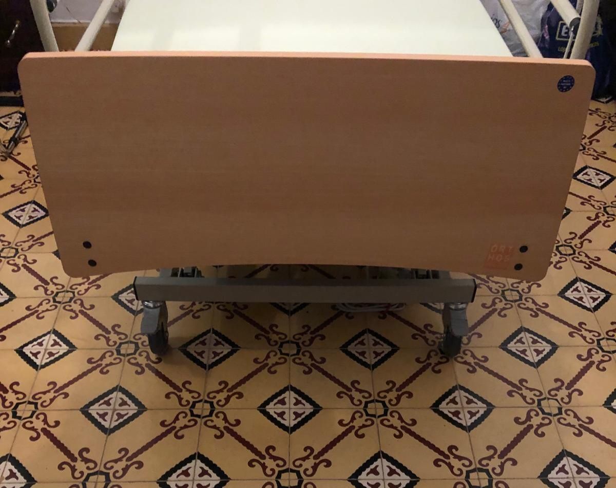 Cama elétrica articulada (c/elevação do estrado e colchão hospitalar)