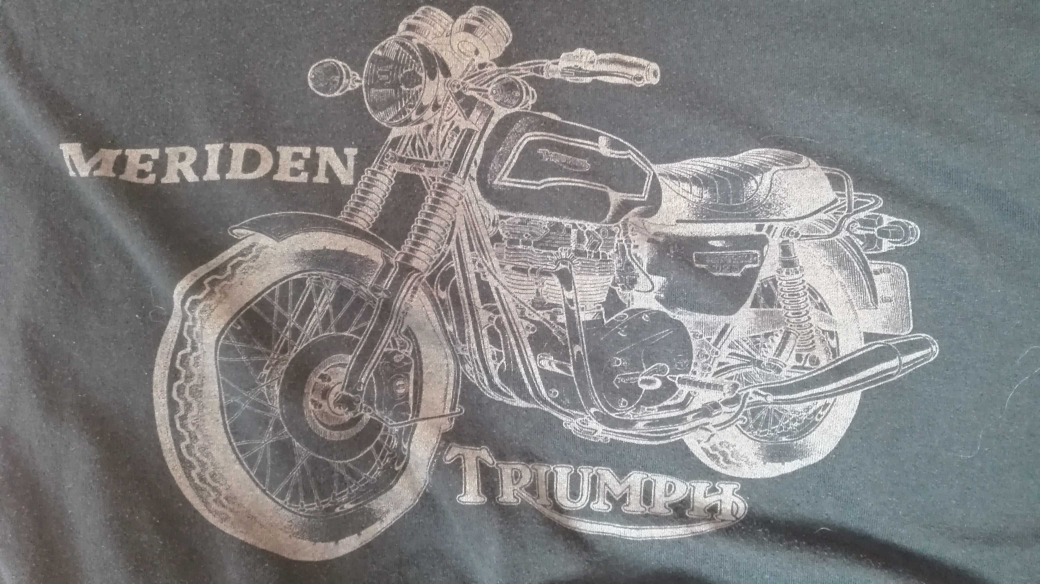 T-shirt Triumph motorcycle. Czarny. Rozmiar M
