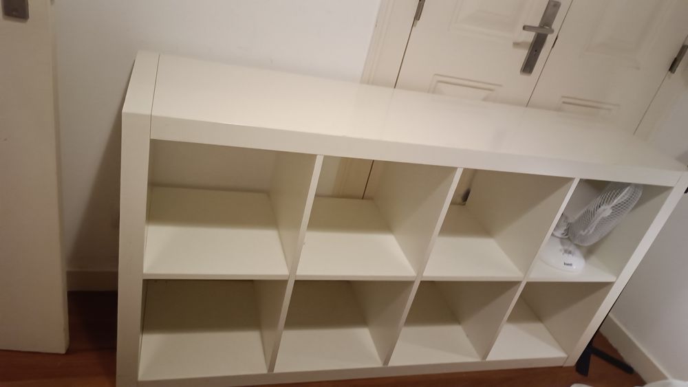 Estante retangular 8 módulos kallax