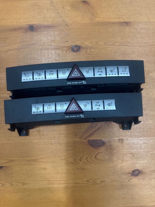 Botao 4 piscas esp control, aquecimento bancos, tranca portas Merc SLK