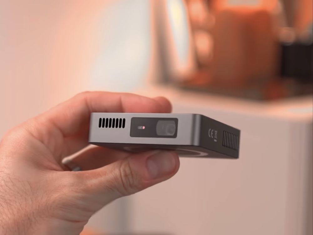 Mini Projetor USB-C 720p foco a laser