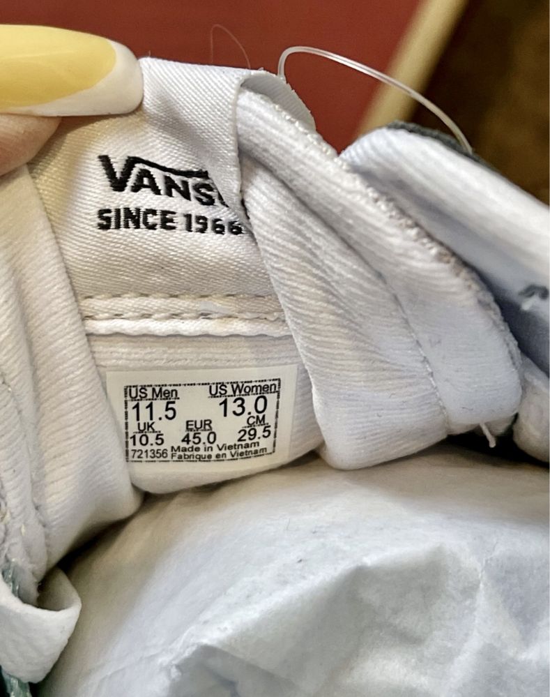 Кросівки кеди нові Vans 45 розмір