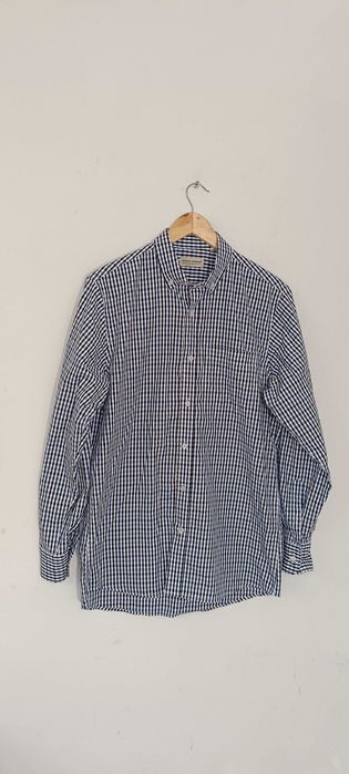 Casualowa koszula w kratkę z długim rękawem M (medium)
