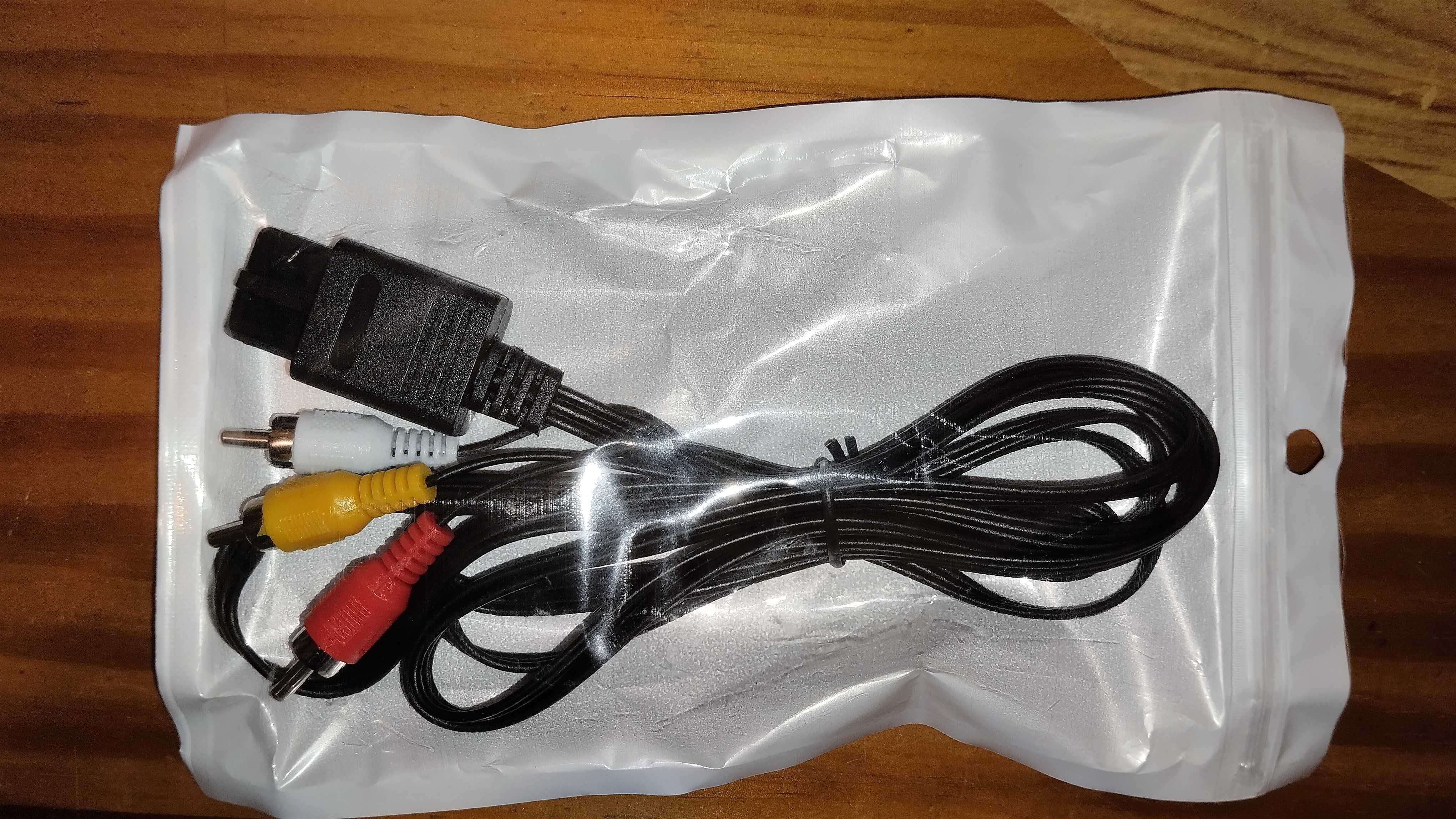 Cabo AV para SNES/ N64/ Gamecube - Novo e Lacrado
