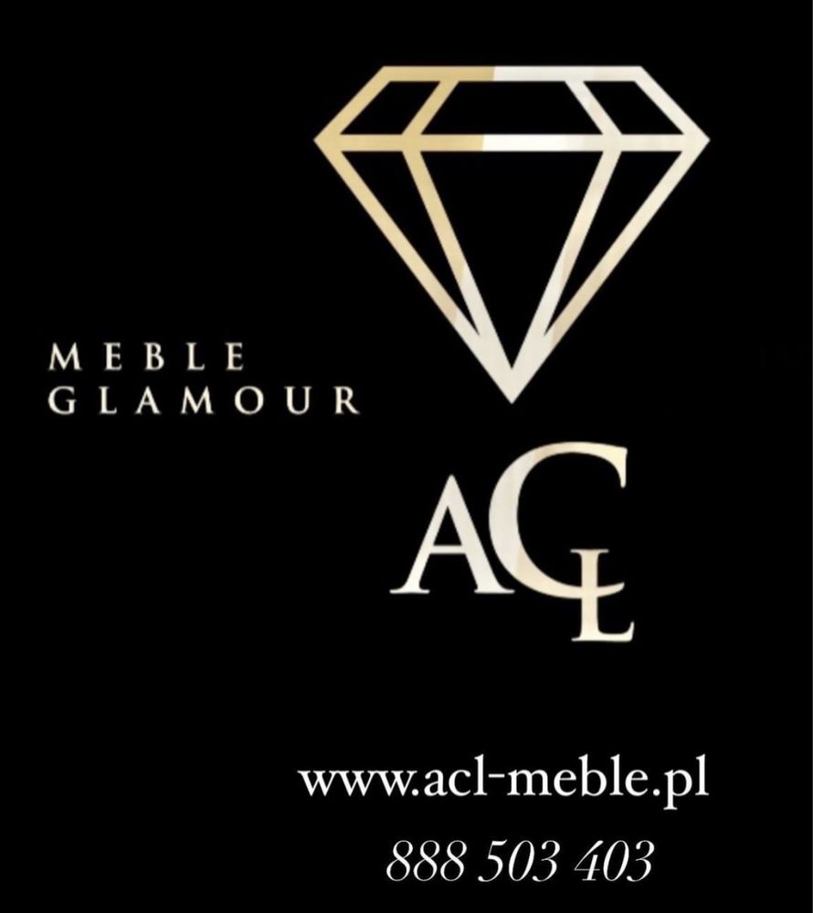 Nowoczesna luksusowa konsola złota Glamour z marmurem diament