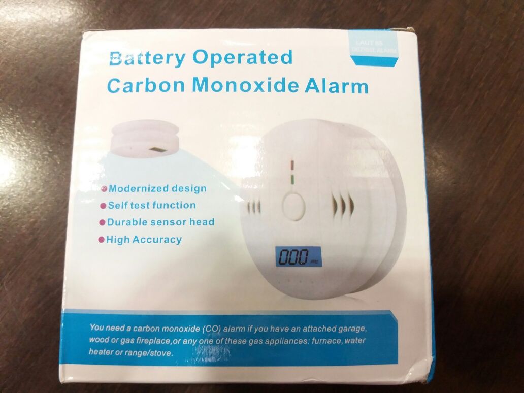 Detetor alarme de monóxido de carbono Co2