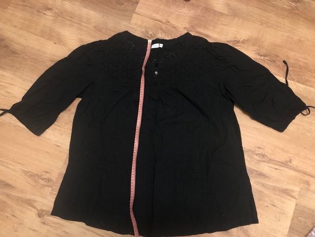 Bluzka czarna 3 XL z bawełny