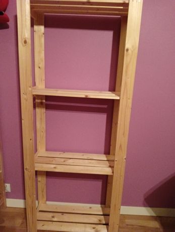 Regał drewniany Ikea półka etażerka 64x28x159