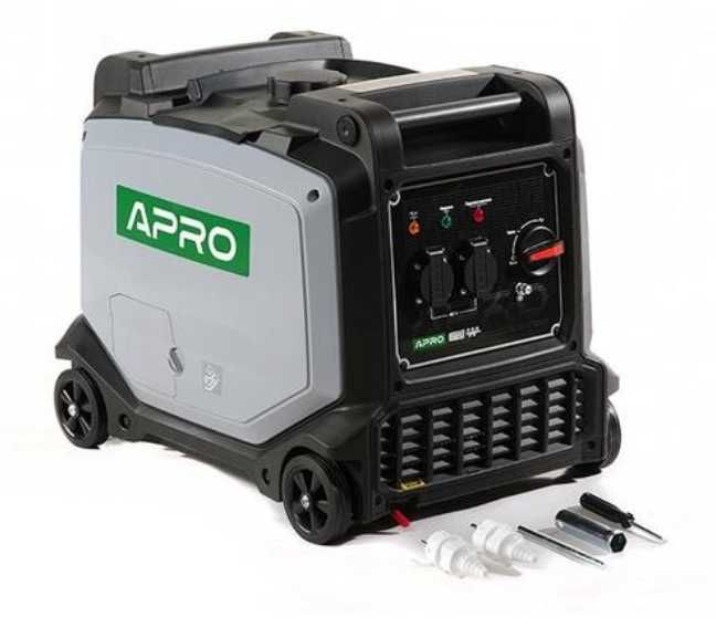 Генератор бензиновий інверторний APRO 3/3.3 кВт, однофаз., 4-тактний