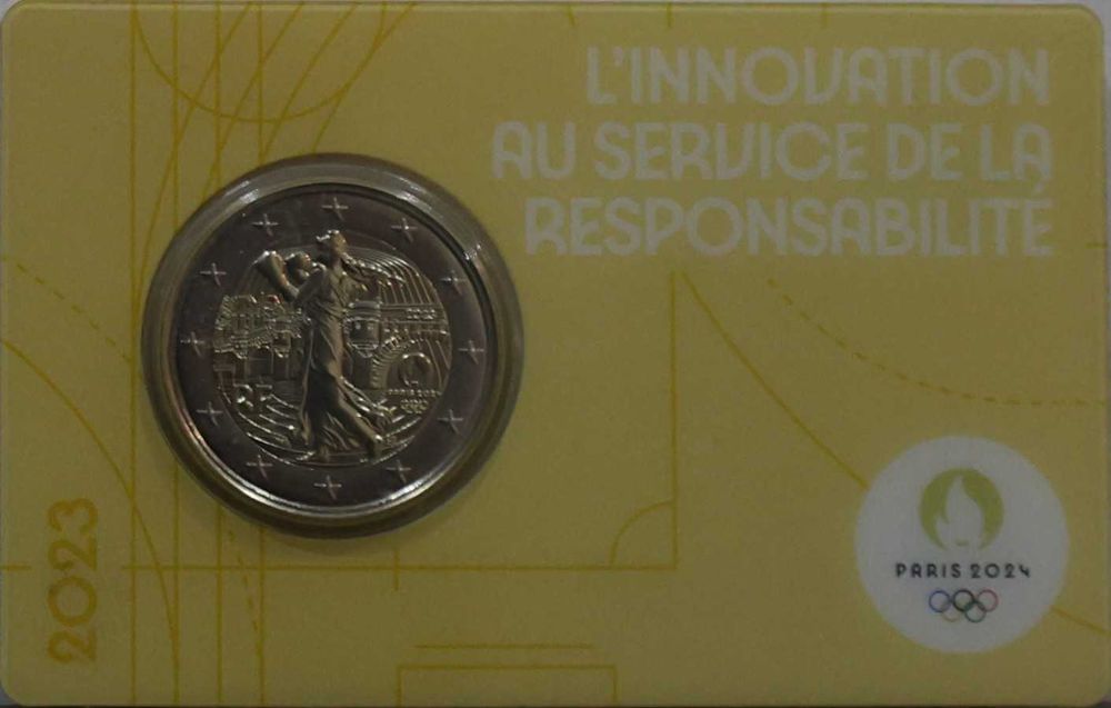Moeda 2 € - XXXIII Jogos Olímpicos de Verão, Paris 2024 (CoinCard)