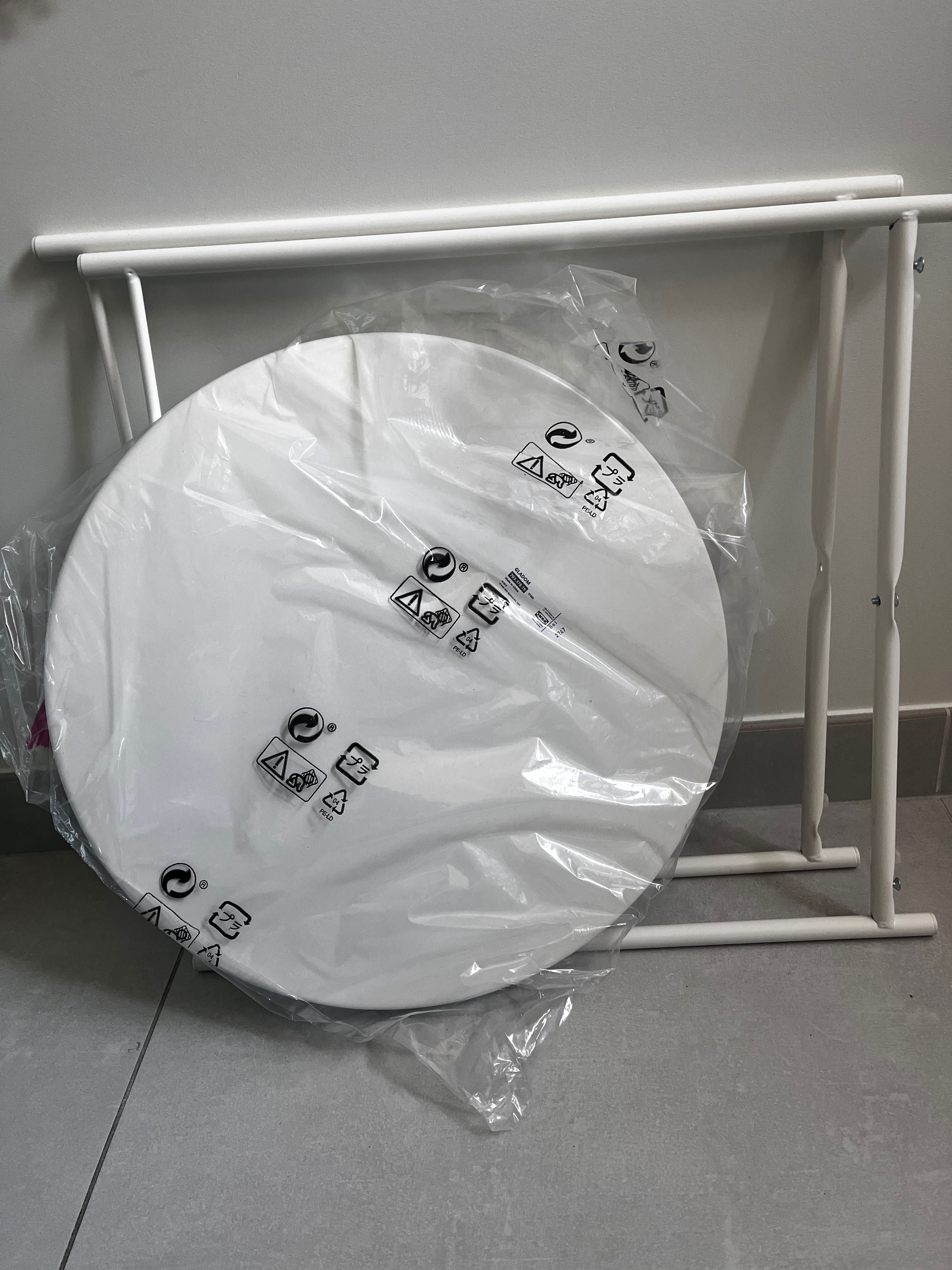 Stolik biały ikea GLADOM