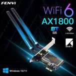 Karta sieciowa Wi‑Fi 6 + Bluetooth 5.2 | PCI‑E | Fenvi AX1800