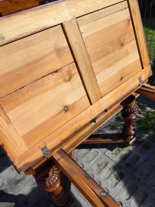 Stół ROZKŁADANY kuchni jadalni drewniany antyk do 362CM 16 osobowy