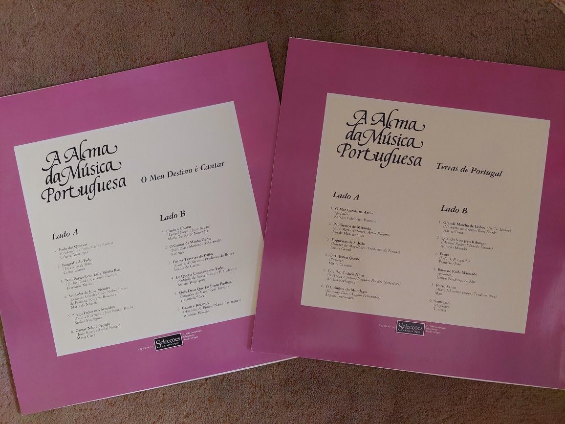 Discos de Vinil Caixa com 8 LP's "A alma da música portuguesa"