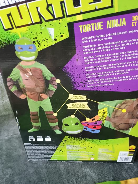 Kostium dla dzieci Wojownicze Żółwie Ninja unisex
