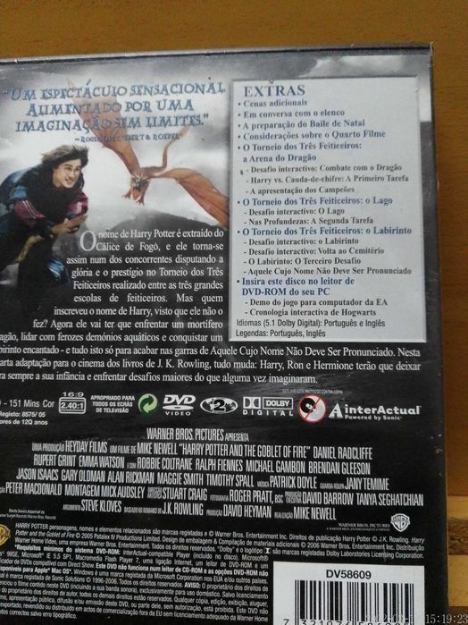 Filme Harry Potter e o Cálice de Fogo 2 DVDs DOBRADO EM PORTUGUÊS
