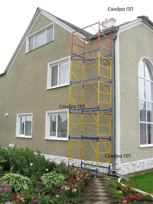 Вишка-тура на колесах з настилом 3,8 / 7,4м / вышка тура